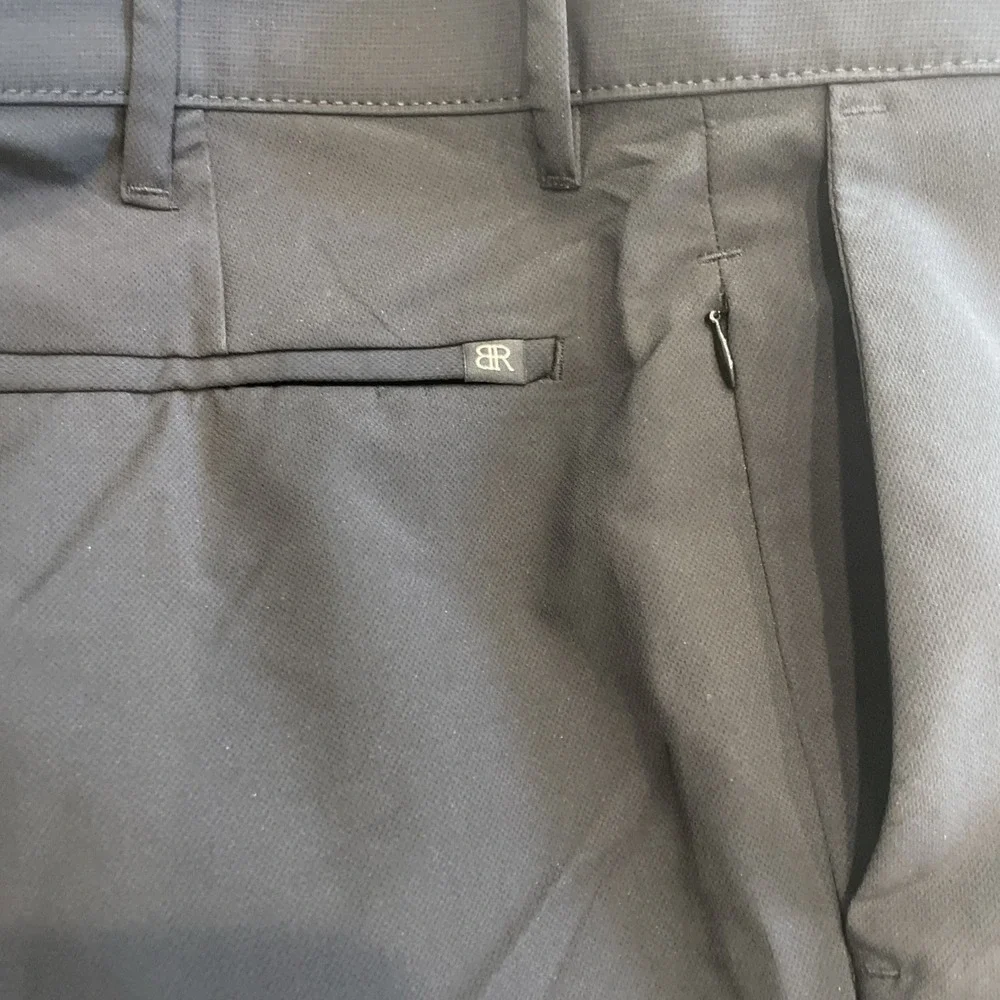 Banana Republic Pants Mens 32 True Black Flat Front Stretch Slim Core Temp NWT